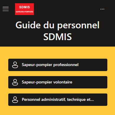 Guide du personnel SDMIS