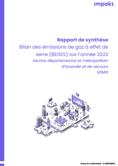 Rapport du bilan des émissions de gaz à effet de serre du SDMIS 2022